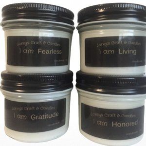 I AM's affirmations & motivation candles/set of 4